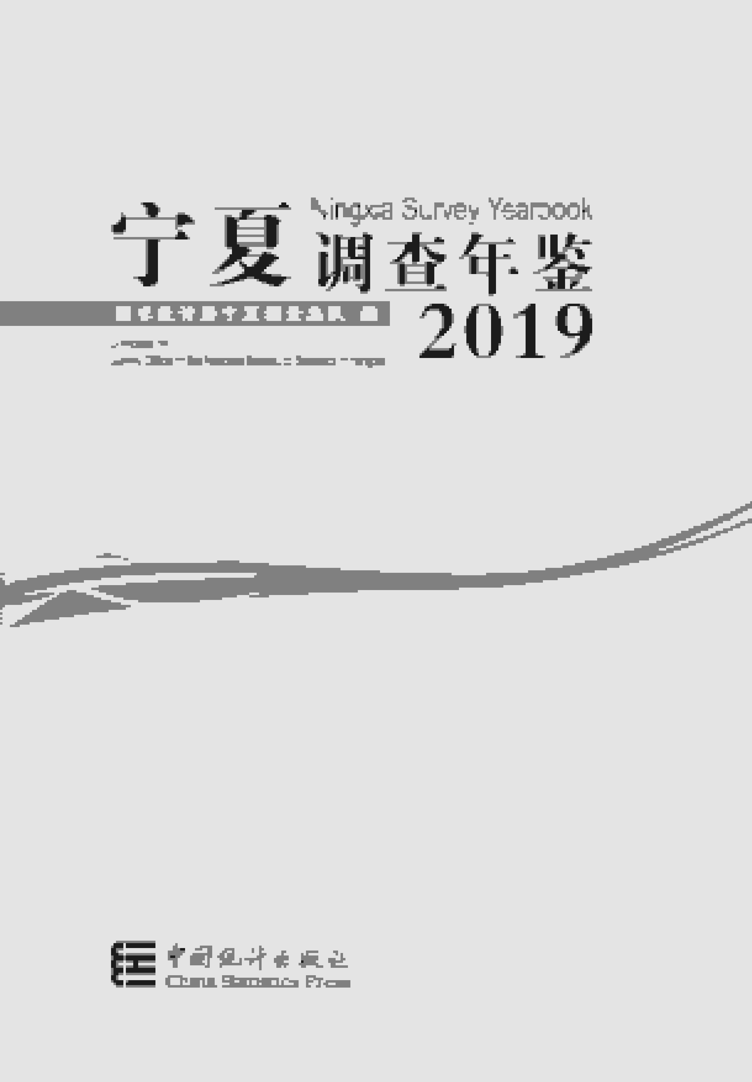 2019年宁夏调查年鉴封面