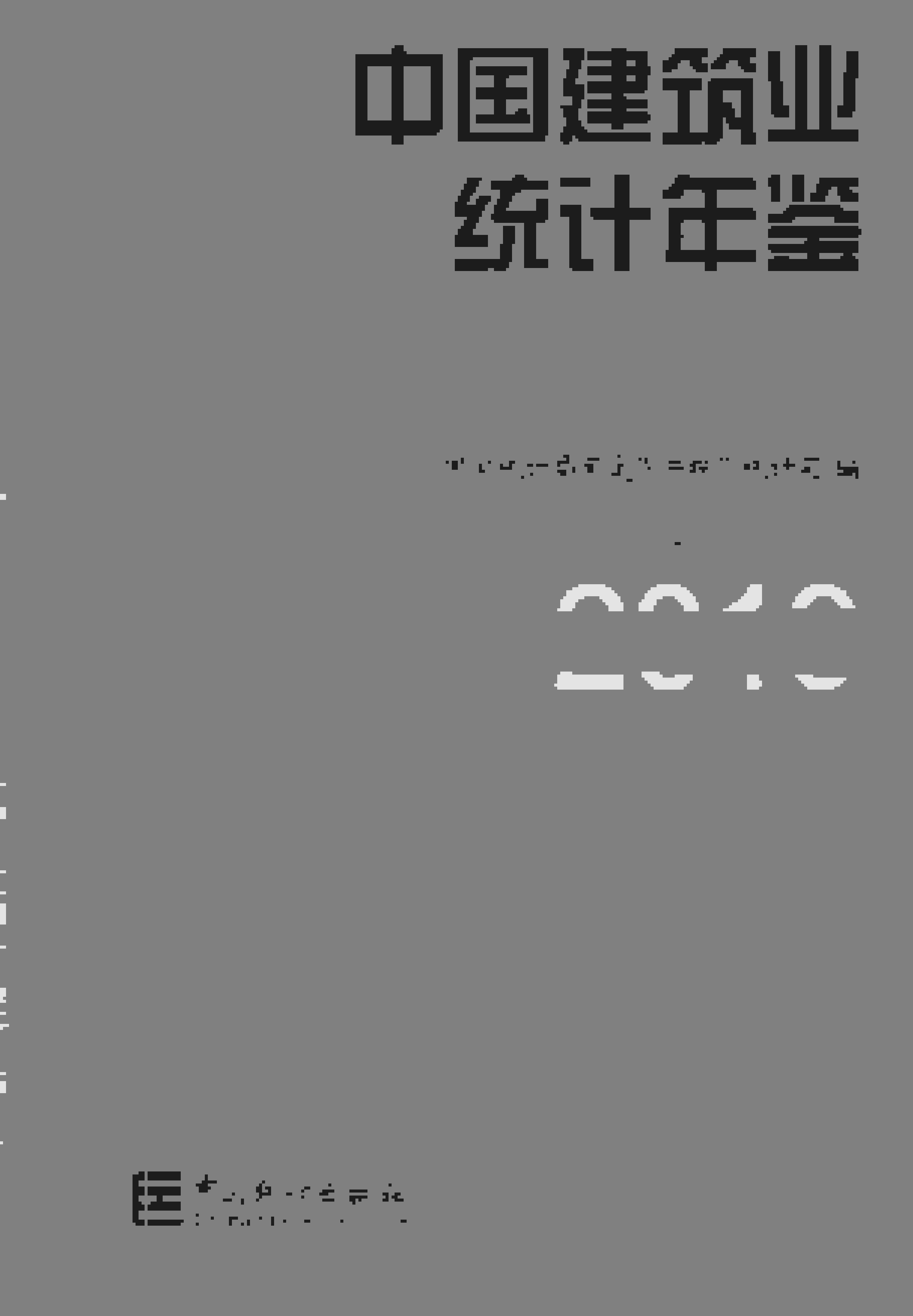 2019年中国建筑业统计年鉴封面