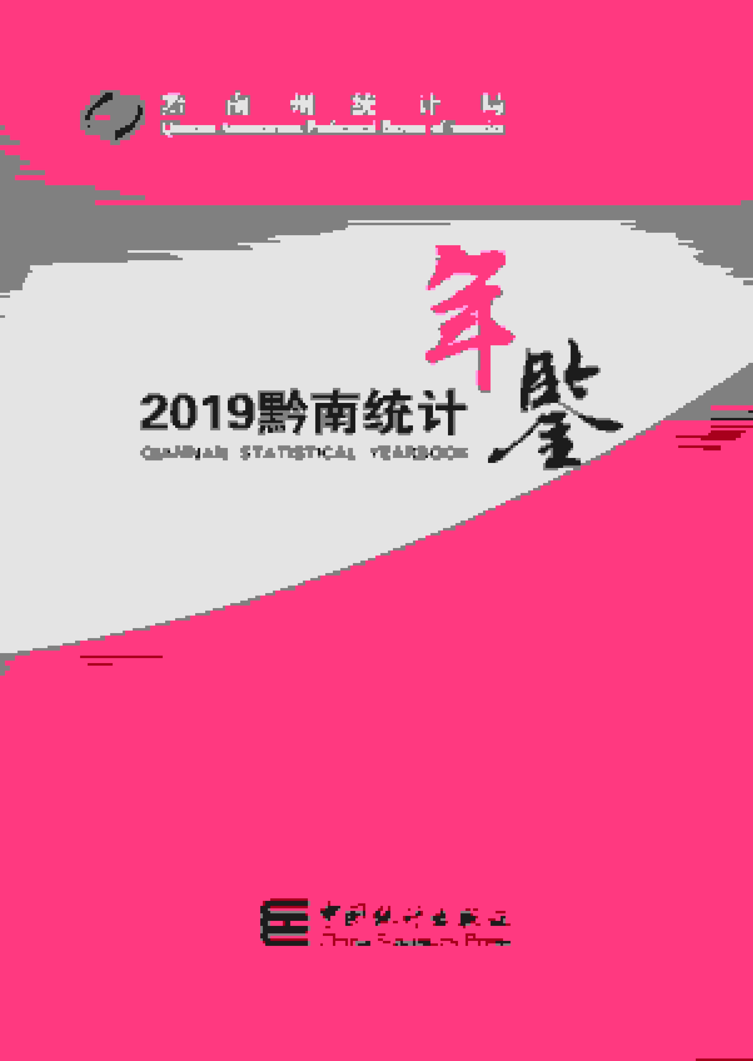 2019年黔南统计年鉴封面