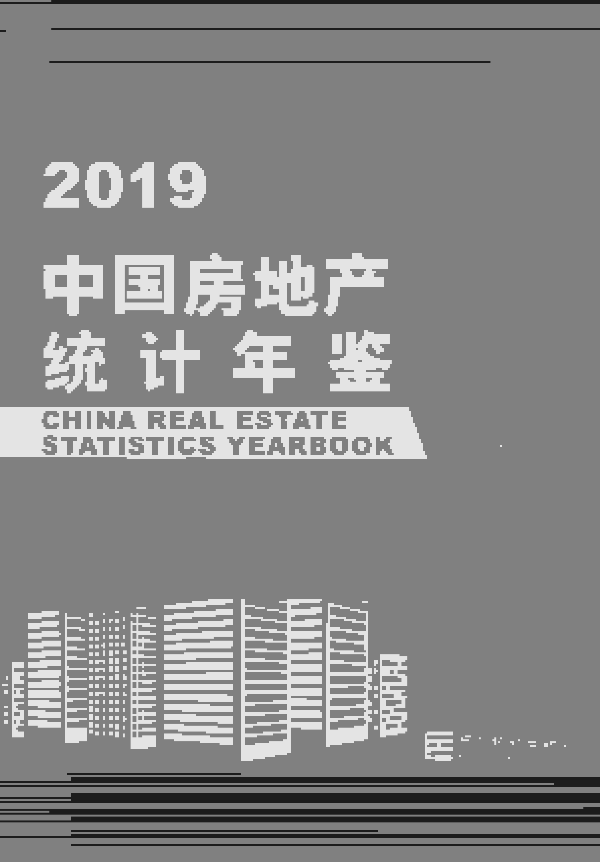 2019年中国房地产统计年鉴封面