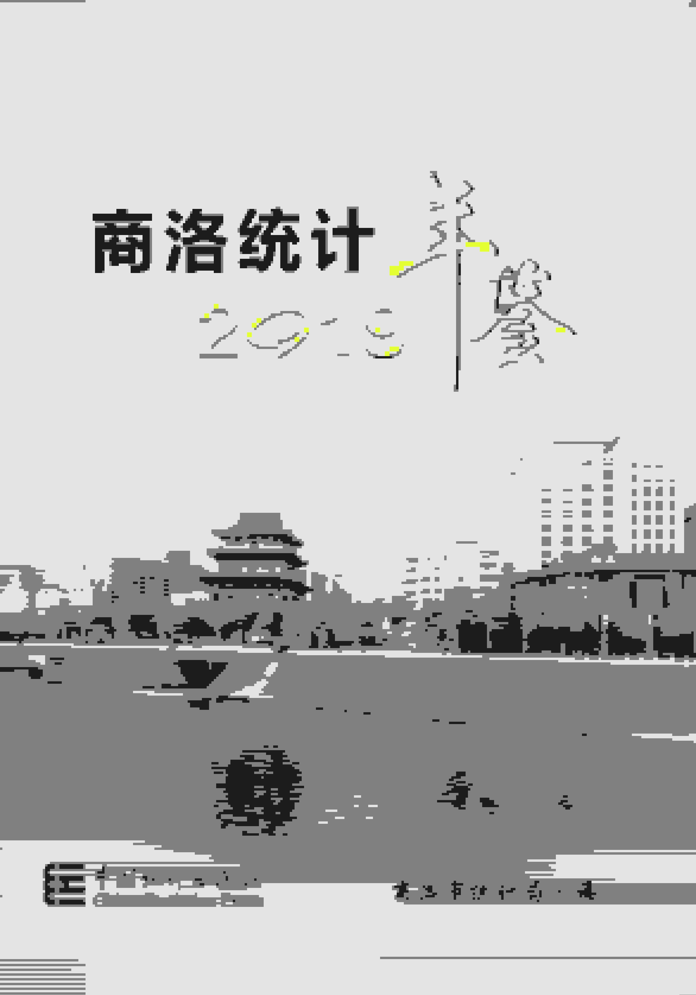2019年商洛统计年鉴封面