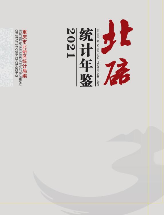 2021年重庆北碚区统计年鉴封面