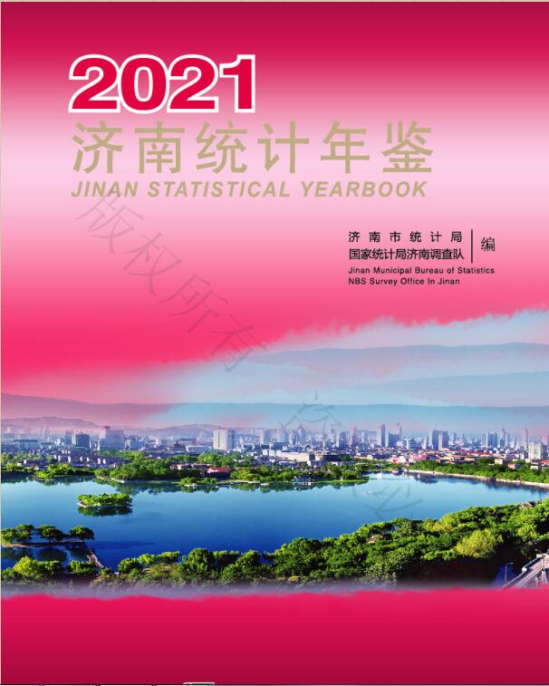 2021年济南统计年鉴封面