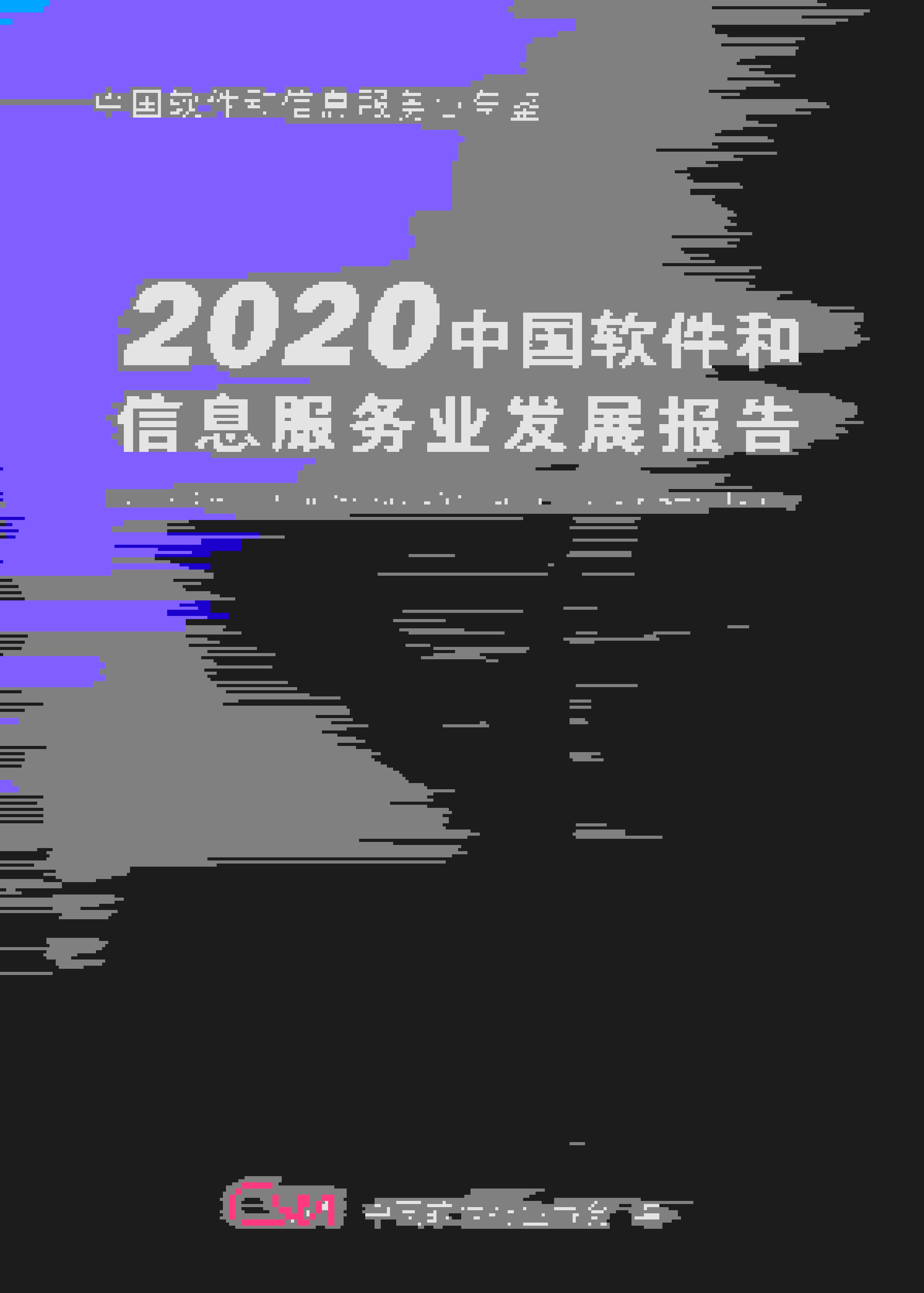 2020年中国软件和信息服务业发展报告封面