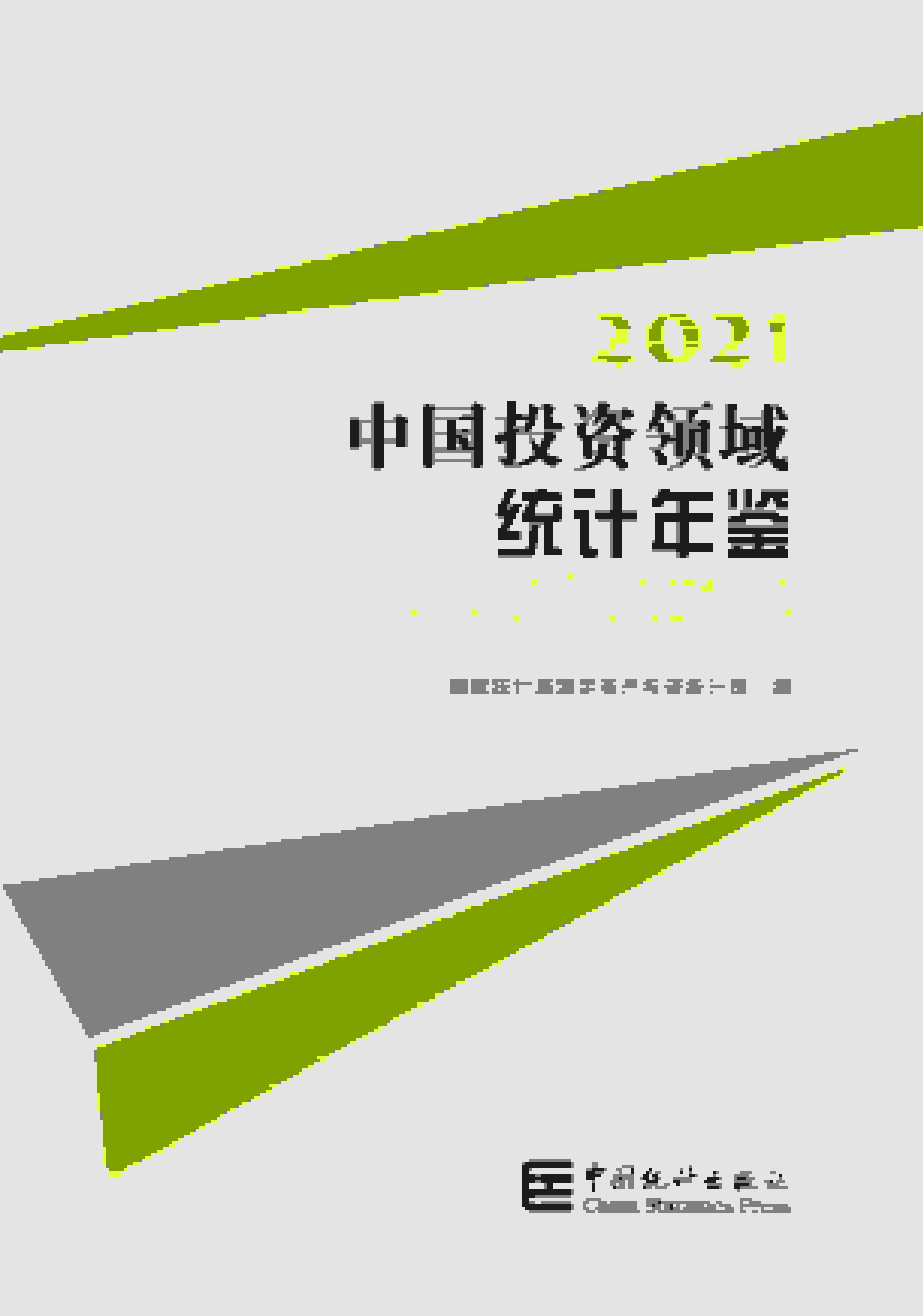 2021年中国投资领域统计年鉴封面