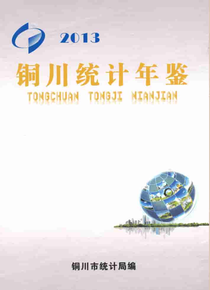 2013年铜川统计年鉴封面