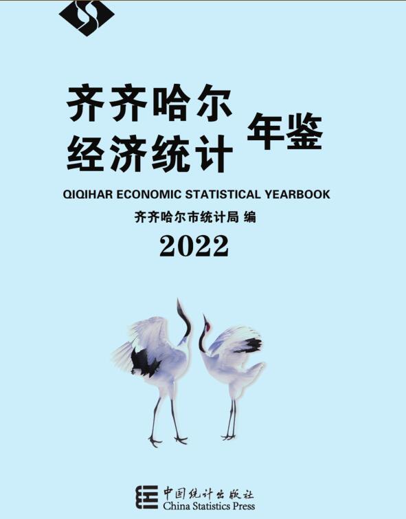 2022年齐齐哈尔经济统计年鉴封面