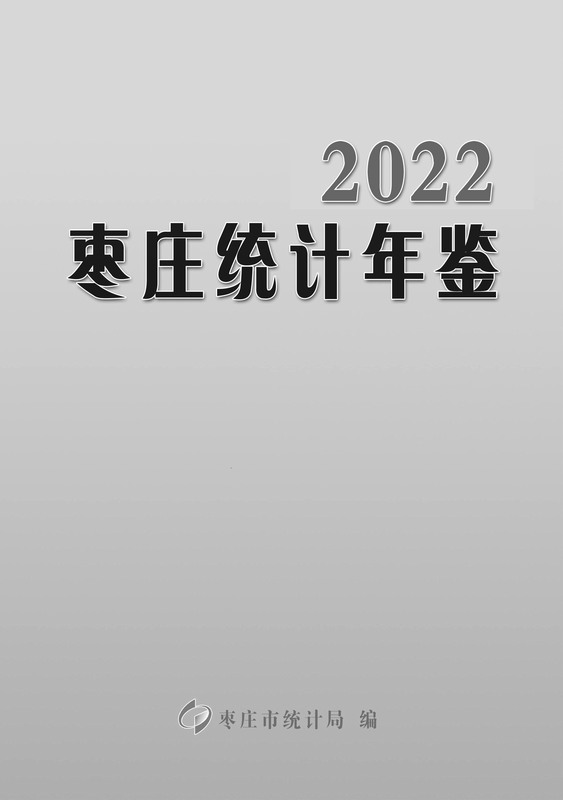 2022年枣庄统计年鉴封面