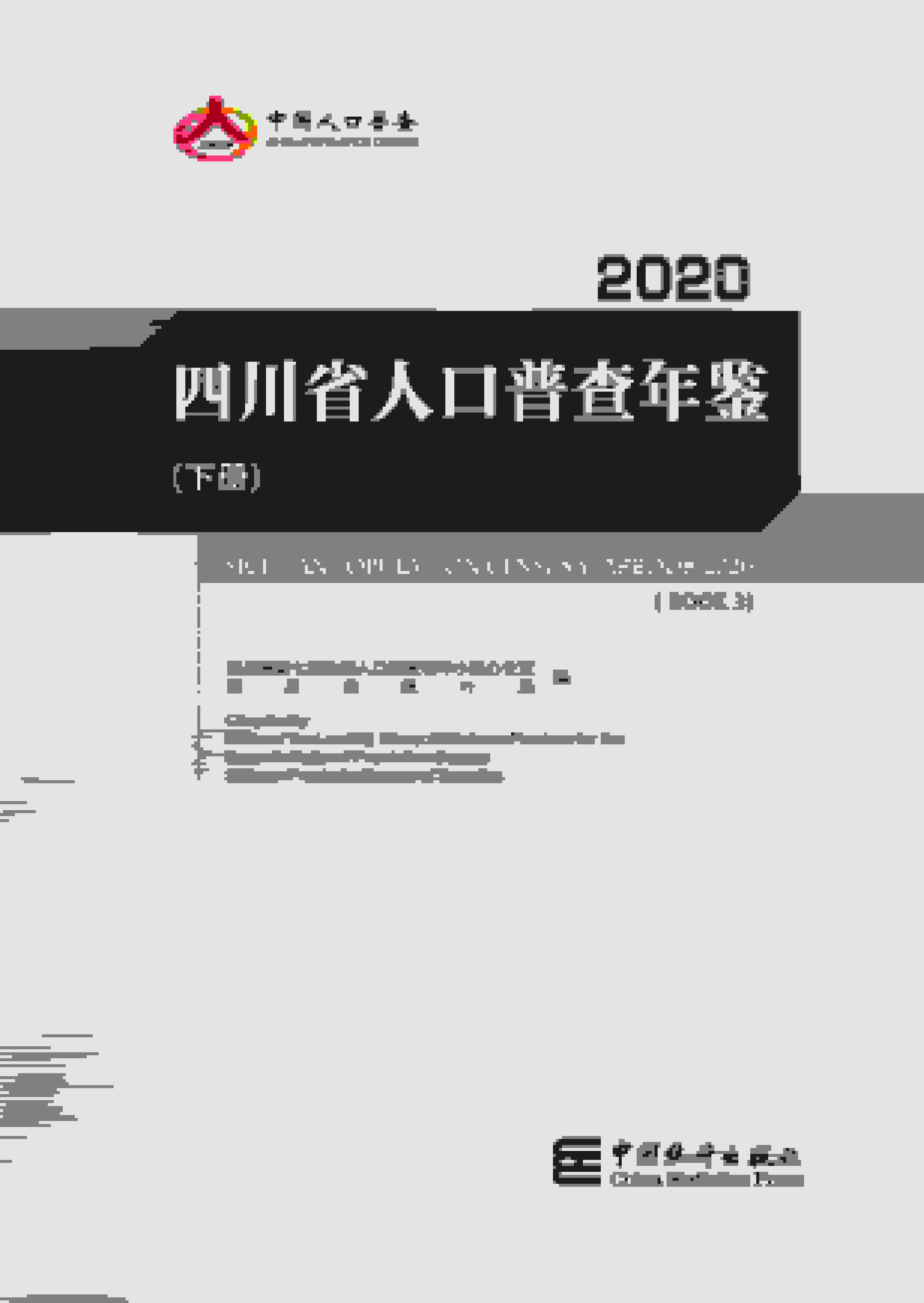 2020年四川省人口普查年鉴封面
