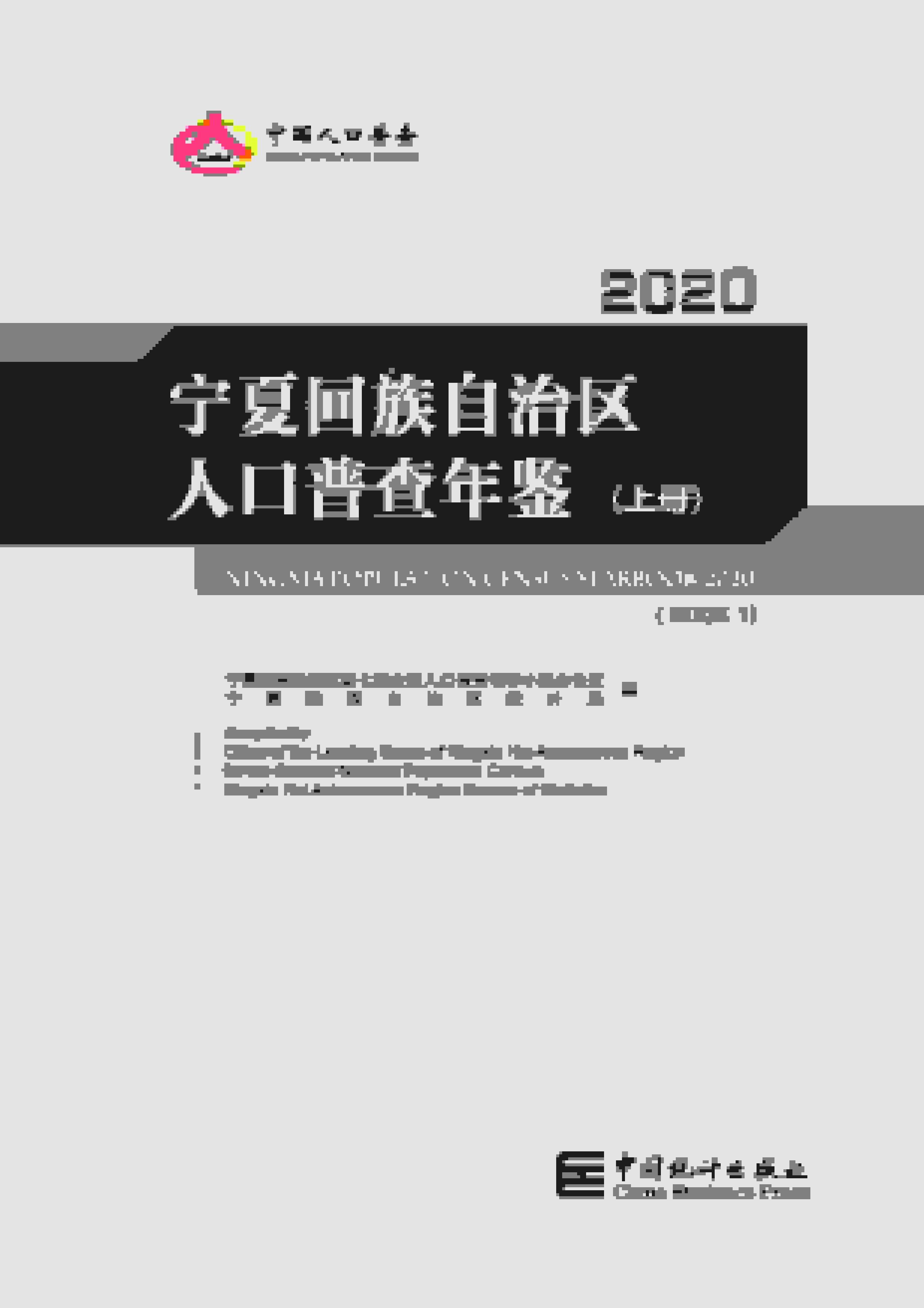 2020年宁夏回族自治区人口普查年鉴封面