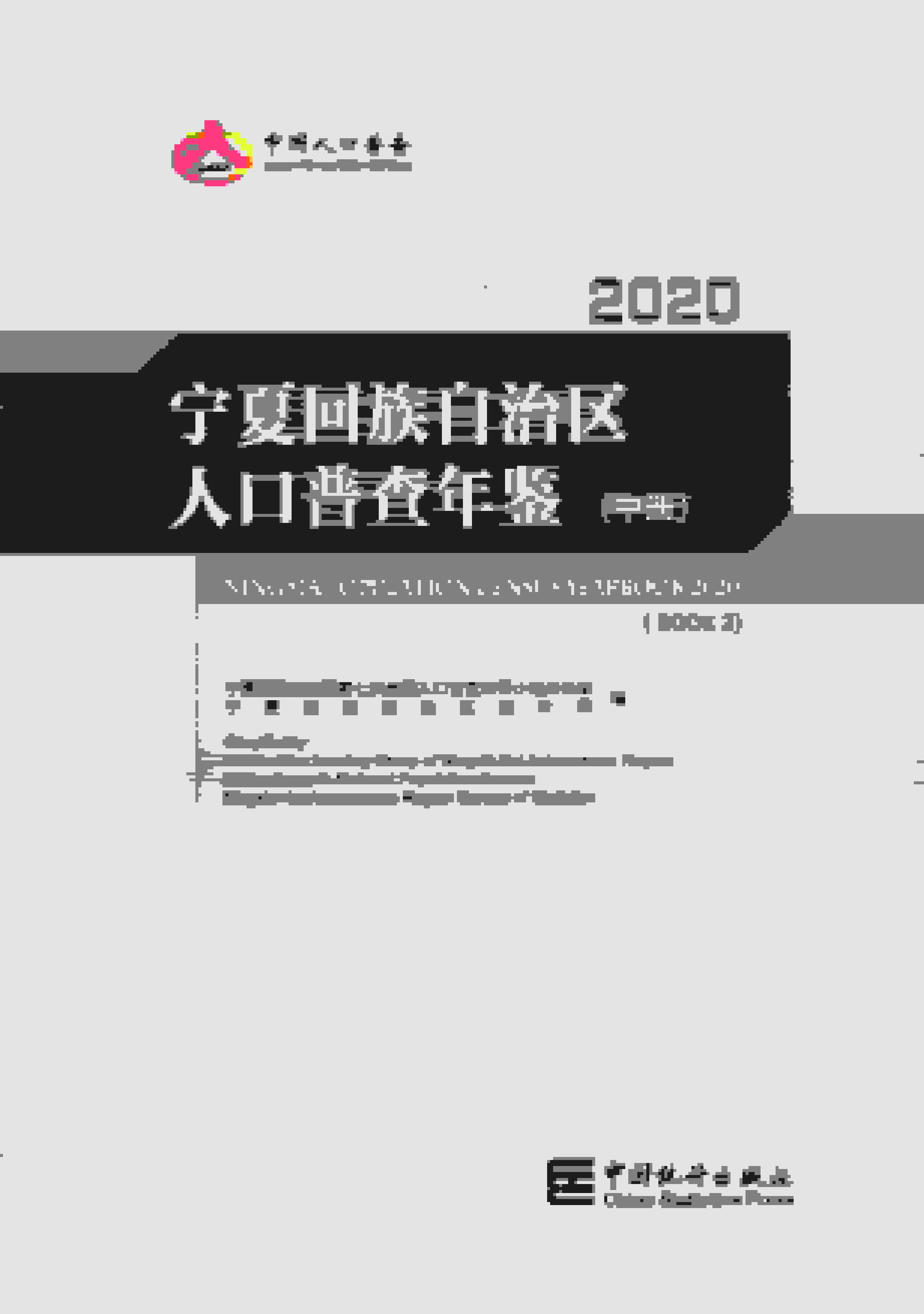 2020年宁夏回族自治区人口普查年鉴封面