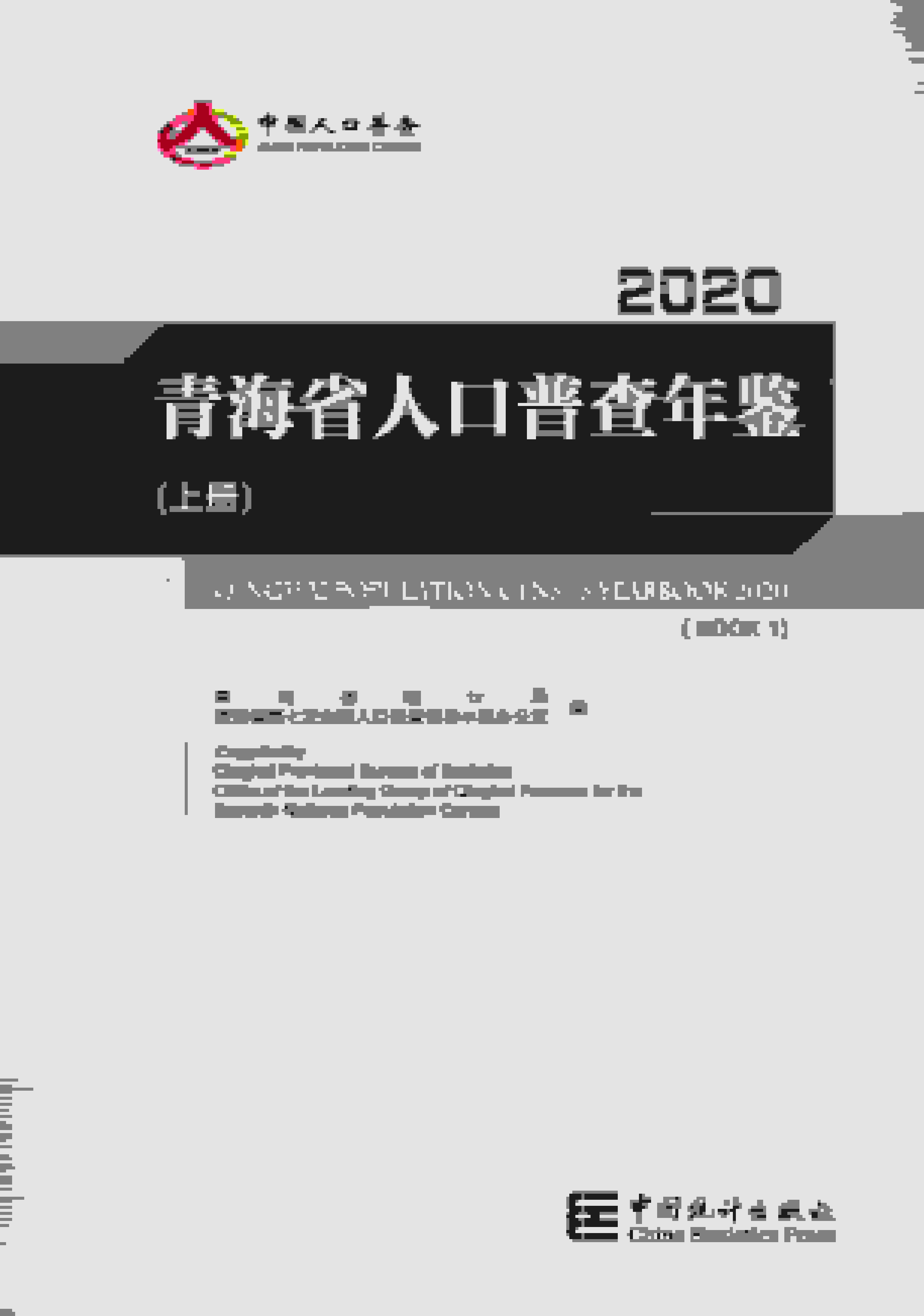 2020年青海省人口普查年鉴封面