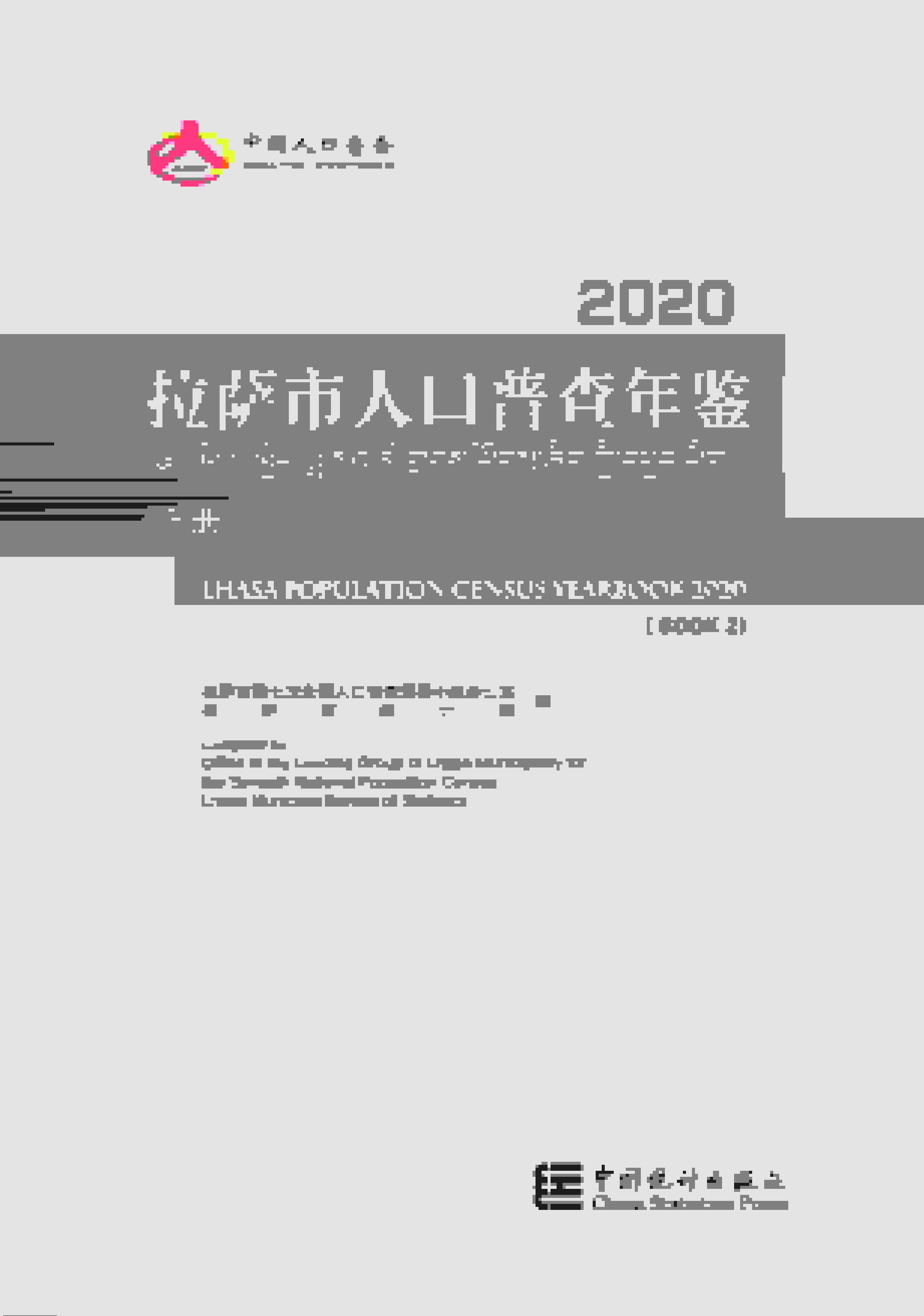 2020年拉萨市人口普查年鉴封面