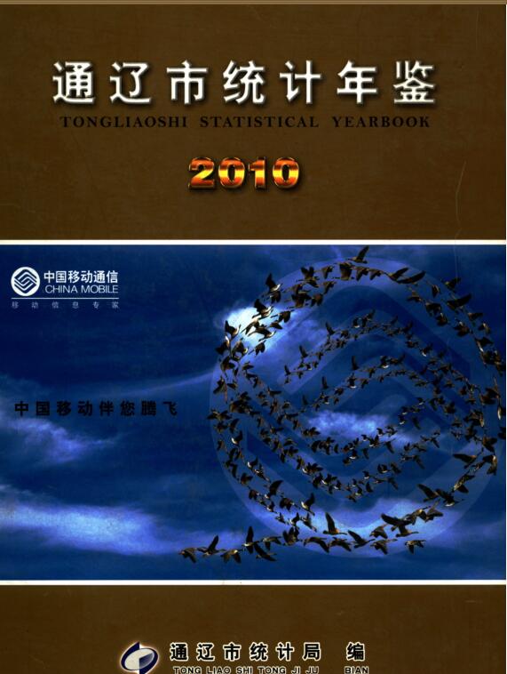 2010年通辽统计年鉴封面