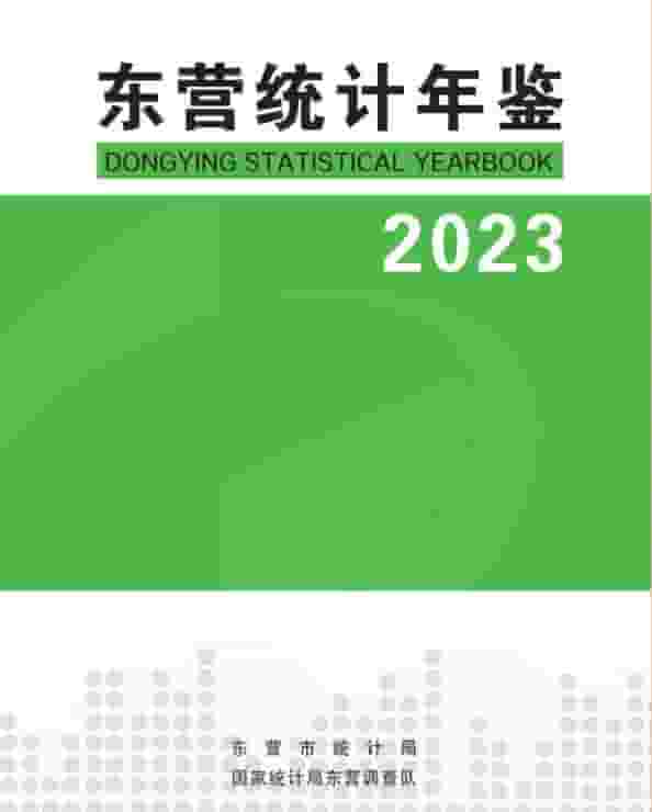 2023年东营统计年鉴封面