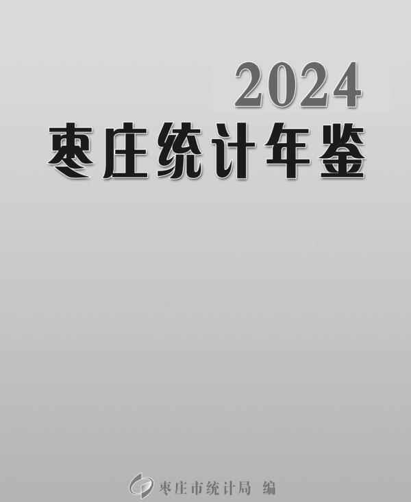 2024年枣庄统计年鉴封面