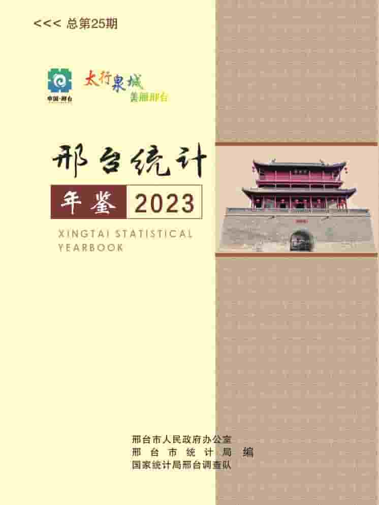 2023年邢台统计年鉴封面