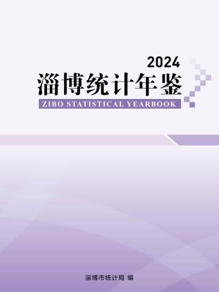 2024年淄博统计年鉴封面