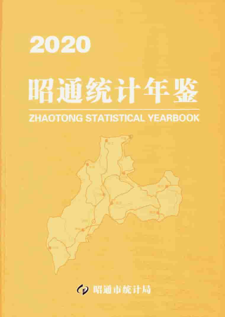2020年昭通统计年鉴封面