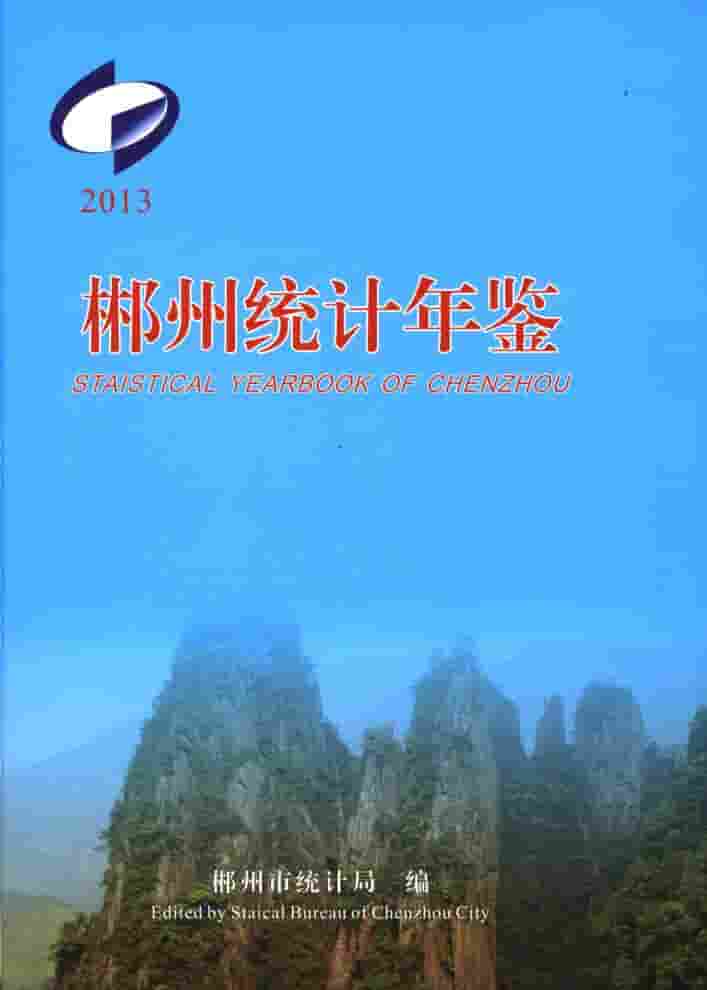 2013年郴州统计年鉴封面