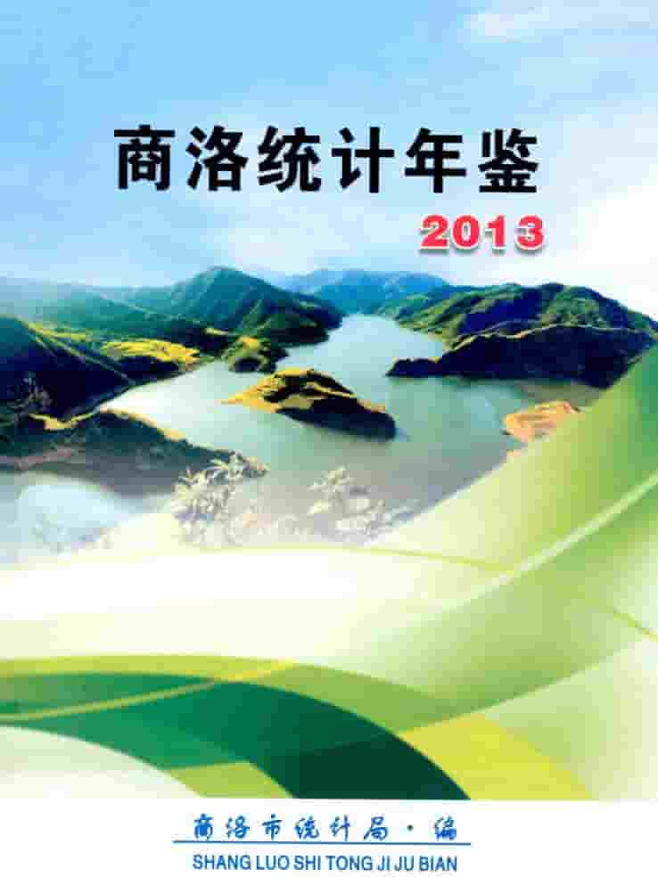 2013年商洛统计年鉴封面