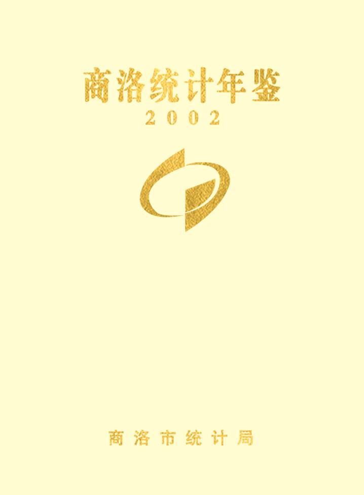 2002年商洛统计年鉴封面