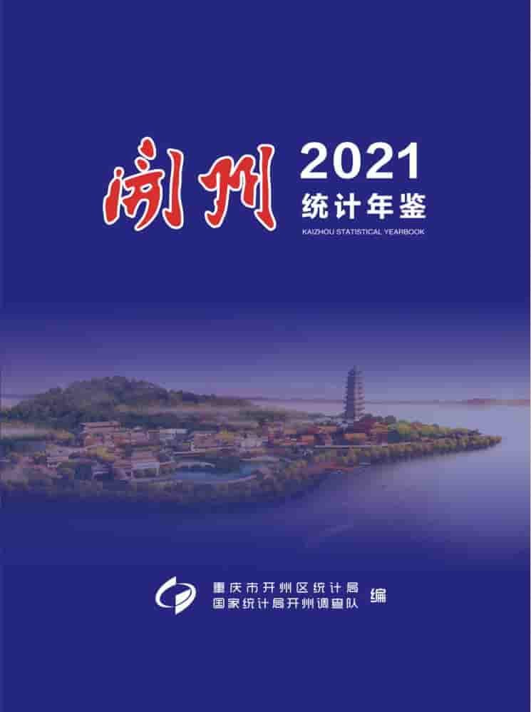 2021年重庆开州区统计年鉴封面