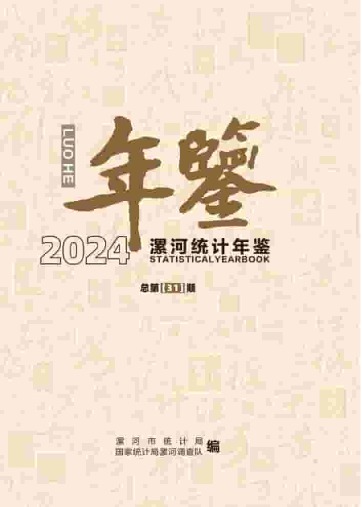 2024年漯河统计年鉴封面