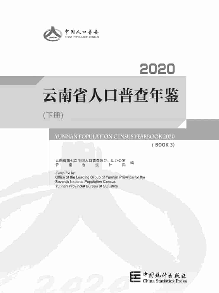 2020年云南省人口普查年鉴封面