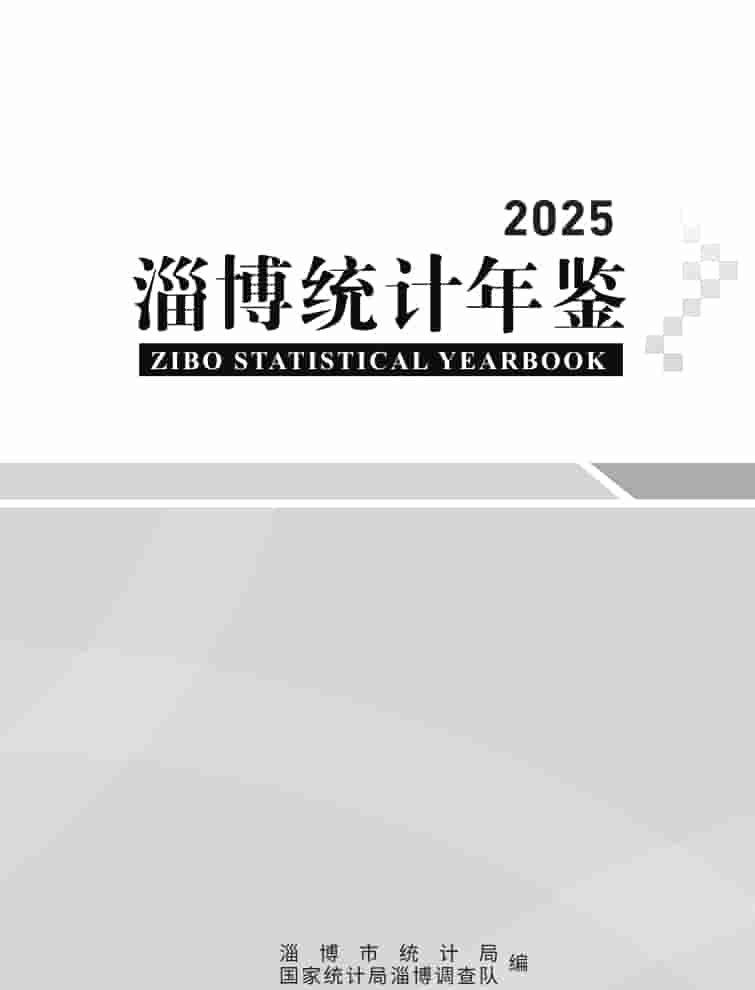 2025年淄博统计年鉴封面