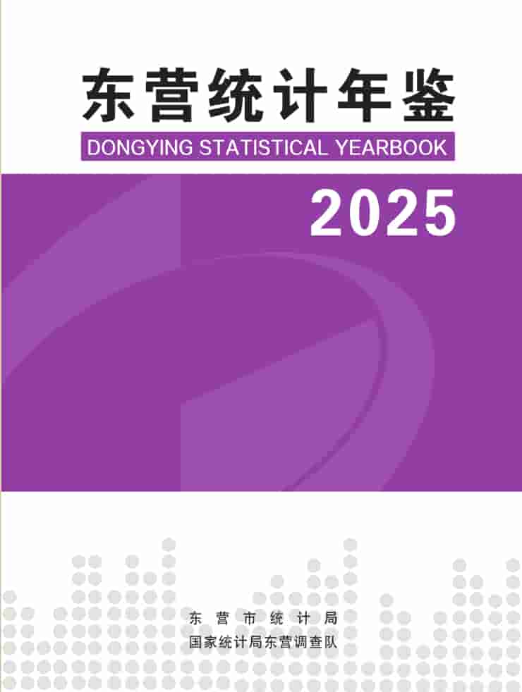 2025年东营统计年鉴封面