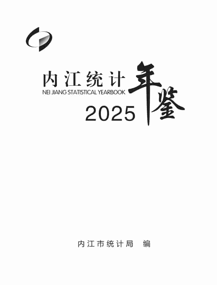 2025年内江统计年鉴封皮