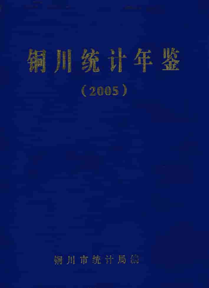 2005年铜川统计年鉴封皮